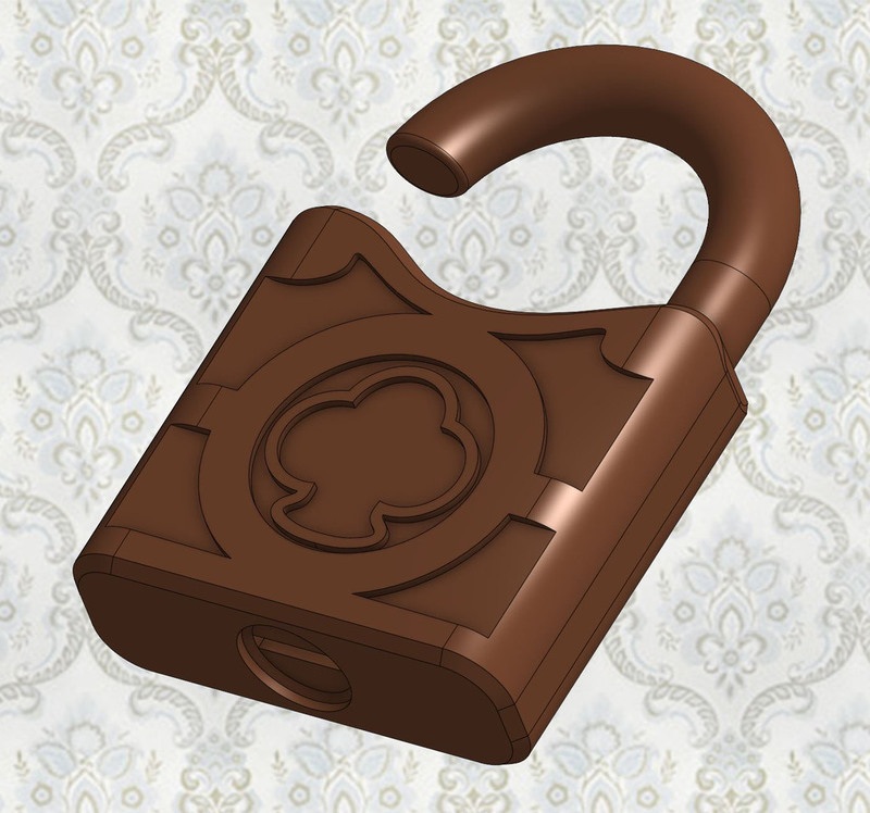 Old Padlock Replica