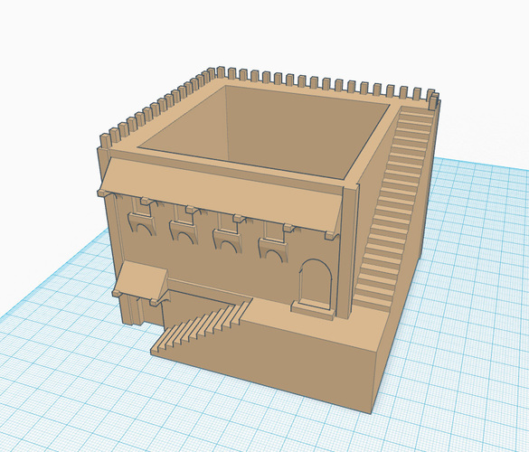 Mini Middle Eastern Villa Planter 3D Print 88608