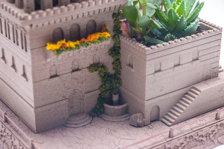 Mini Middle Eastern Villas 3-in-1 Planter 3D Print 88644