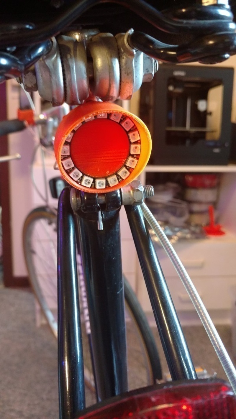 Trinket & Neopixel Bicycle Turn Signal Kit