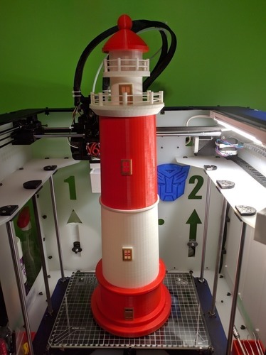Round Base Lighthouse Model 3D Print 88790