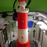 Round Base Lighthouse Model - Thumbnail 2