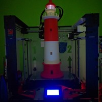 Round Base Lighthouse Model - Thumbnail 4