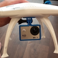 gopro / action camera holder for FX-7Ci quadcopter - Thumbnail 2