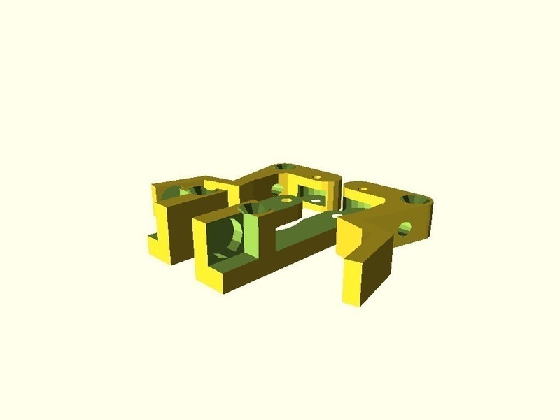 Modified minimalistic MK8 extruder