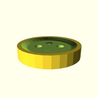 Small Pants button 3D Printing 88835