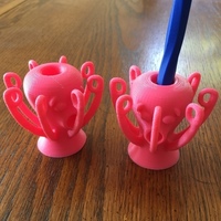 Small Octopus Pen Holder 3D Printing 88888