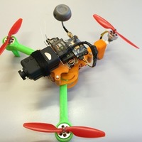 Small BushBasher MicroTri Mini Rc Tricopter v2 Foldable (RcHobbysUK) 3D Printing 89009