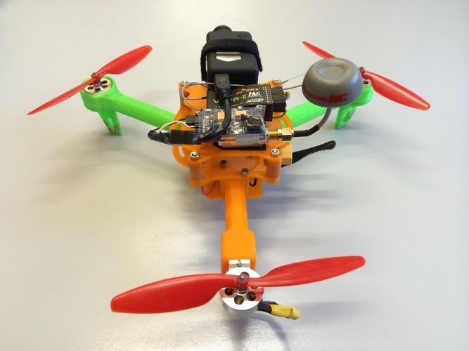 BushBasher MicroTri Mini Rc Tricopter v2 Foldable (RcHobbysUK) 3D Print 89012