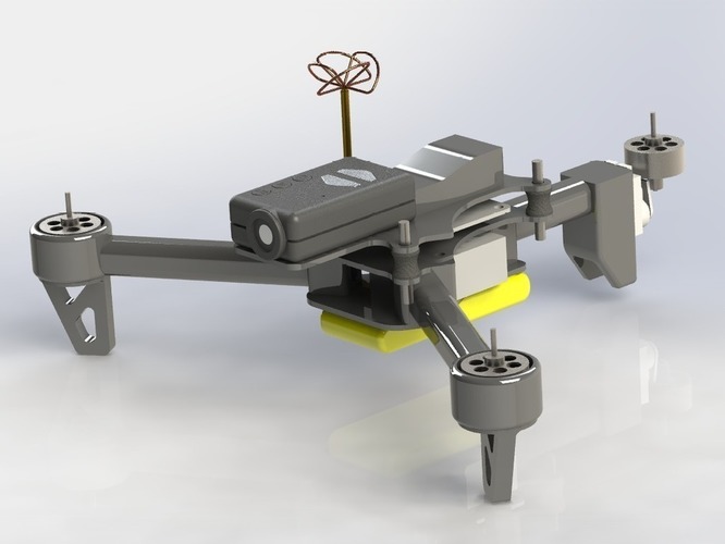 MicroTri Mini RC Tricopter (Multirotor) RchobbysUK 3D Print 89022