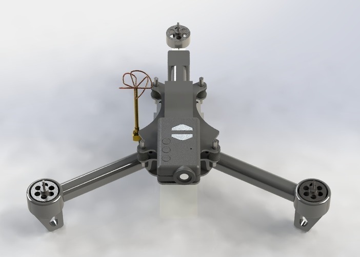 MicroTri Mini RC Tricopter (Multirotor) RchobbysUK 3D Print 89023
