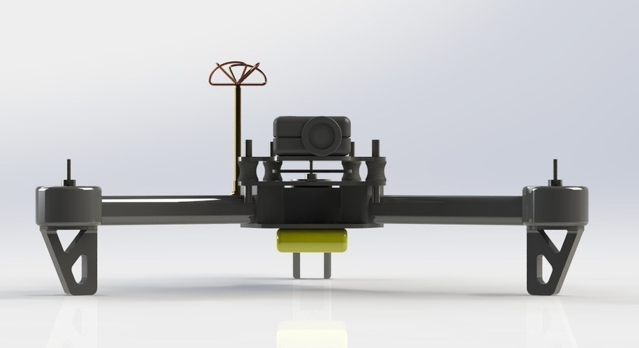 MicroTri Mini RC Tricopter (Multirotor) RchobbysUK 3D Print 89024