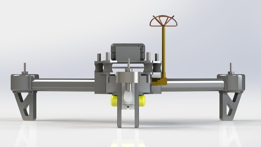 MicroTri Mini RC Tricopter (Multirotor) RchobbysUK 3D Print 89027