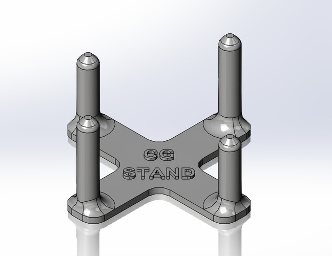 RC - CG Stand (for balancing Rc Planes & Quads etc) 3D Print 89049