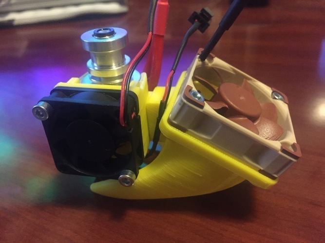 Updated E3Dv6 Shroud and 40 mm Duct w/ Magnetic Coupler 3D Print 89158