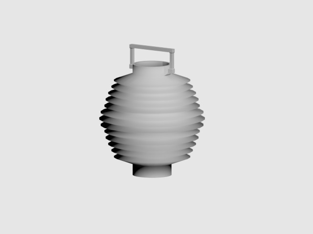 Download 3d Printed Japanese Paper Lantern By Adam Smith Pinshape