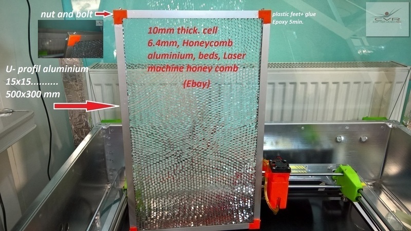 Plastic feet grid for Emblaser A3