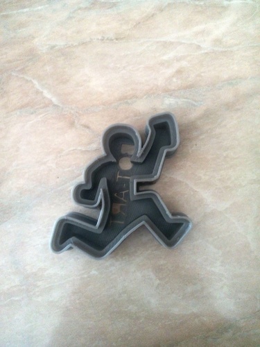 Orieentering runner cookie cutter 3D Print 89405