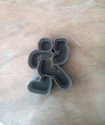 Orieentering runner cookie cutter 3D Print 89406