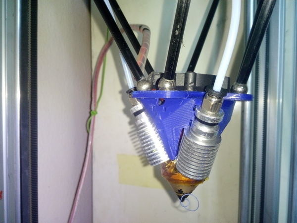Kossel800 Diamond hotend effector