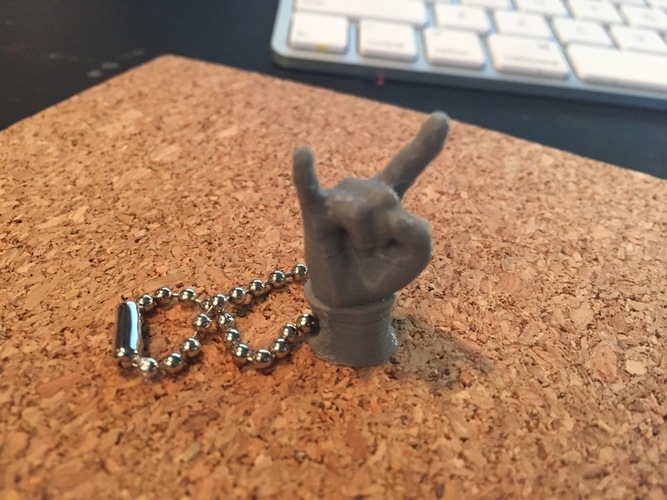 Sign of the Horns - Keychain