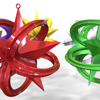 Wrapped Star Christmas Ornament (Large)                  - Thumbnail 3