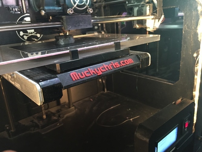 Replicator2 nameplate 3D Print 89473