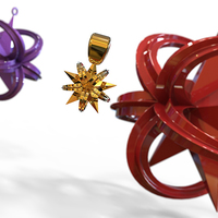 Wrapped Star Christmas Tree Ornament  (Small)   - Thumbnail 1