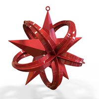 Wrapped Star Christmas Tree Ornament  (Small)   - Thumbnail 2