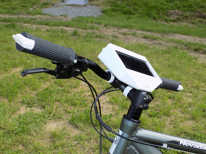 Crystal Bike Handle with integrated Blinker/Indicator 3D Print 89506