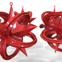 Wrapped Star Christmas Tree Ornament  (Small)   - Thumbnail 3