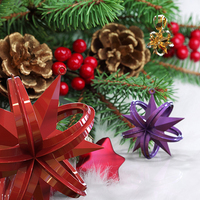 Wrapped Star Christmas Tree Ornament  (Small)   - Thumbnail 4