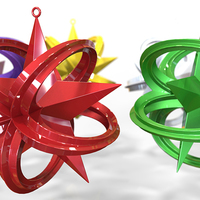 Wrapped Star Christmas Tree Ornament  (Small)   - Thumbnail 5