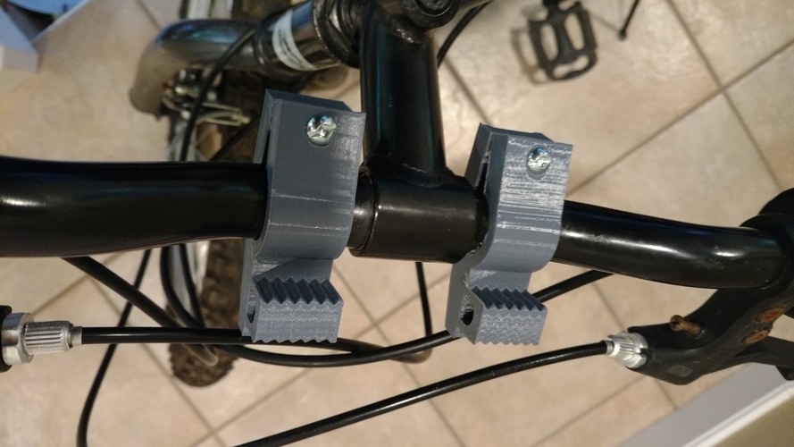 Universal Bike Handlebar Mount 3D Print 89566