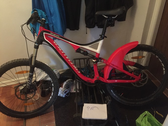 Rear Fender for MTB (Extendable/Retractable) 3D Print 89613