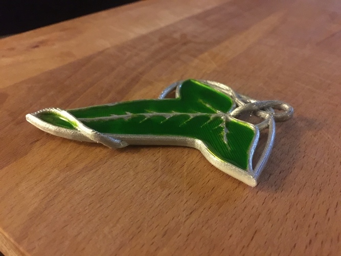 Leaves of Lorien Pin v1 3D Print 89638