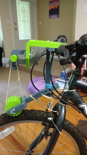 Bike wheel powered Pea-Shooter 3D Print 89700