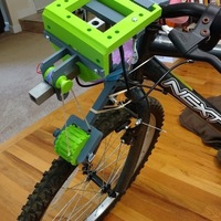 Small Bike wheel powered Pea-Shooter 3D Printing 89701