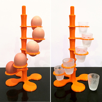 Small Spiral egg/shot-glass stand  3D Printing 89716