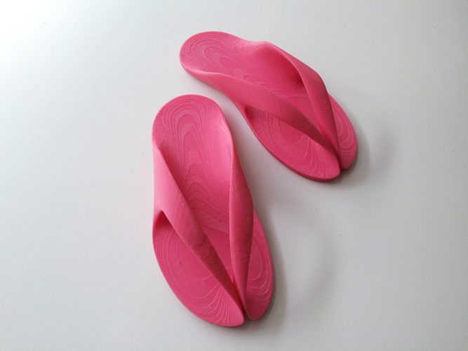 Rubber beach sandal (UK size 4) 3D Print 89765