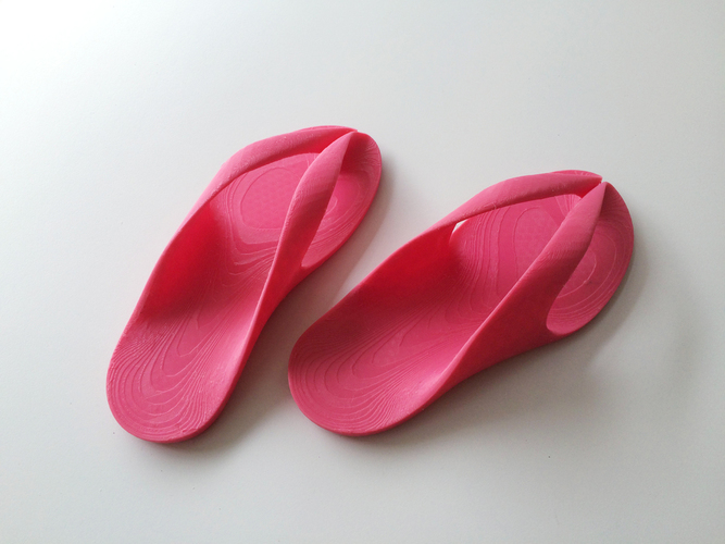 Rubber beach sandal (UK size 4) 3D Print 89766
