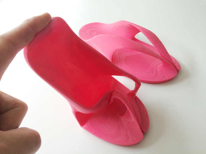Rubber beach sandal (UK size 4) 3D Print 89767