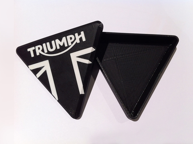 Triumph Motorcycle branded trinket box 3D Print 89824