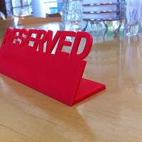 Table Reserved sign - Thumbnail 2