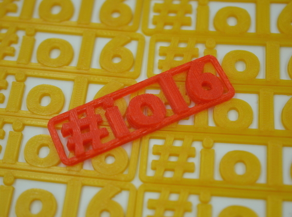 MkrClub.com GoogleIO Hashtag Keychain