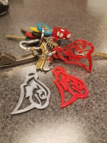 Redbird Keychain 3D Print 89972