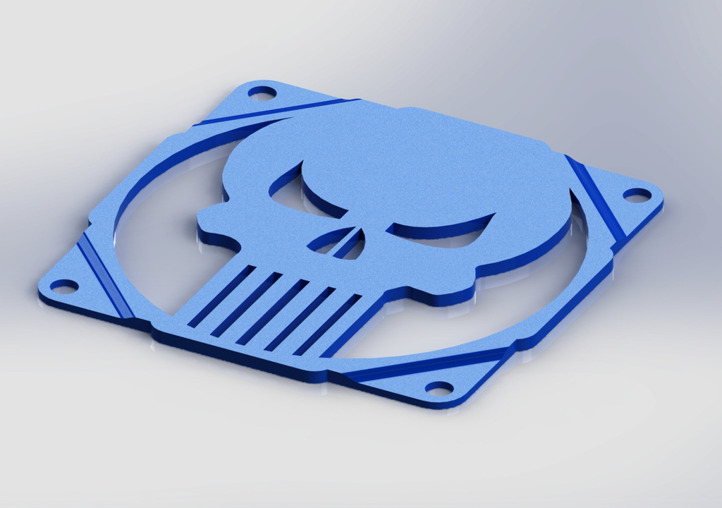 The punisher skull fan grill 120mm - griglia ventola teschio @ Pinshape