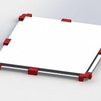 Adattatore piano vetro 200mm per prusa i3 Zonestar p802 - adapte - Thumbnail 3