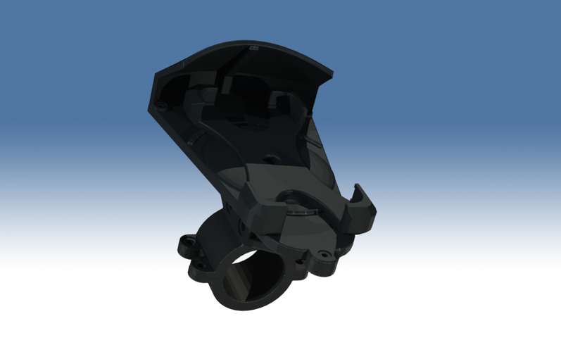 Iphone 4 rotatable bike mount (with sun shield) 3D Print 90039