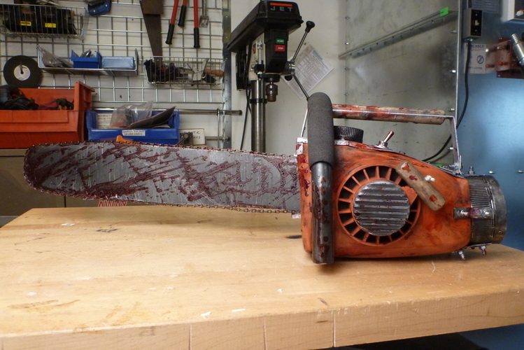 Evil Dead Chainsaw Parts 3D Print 90084